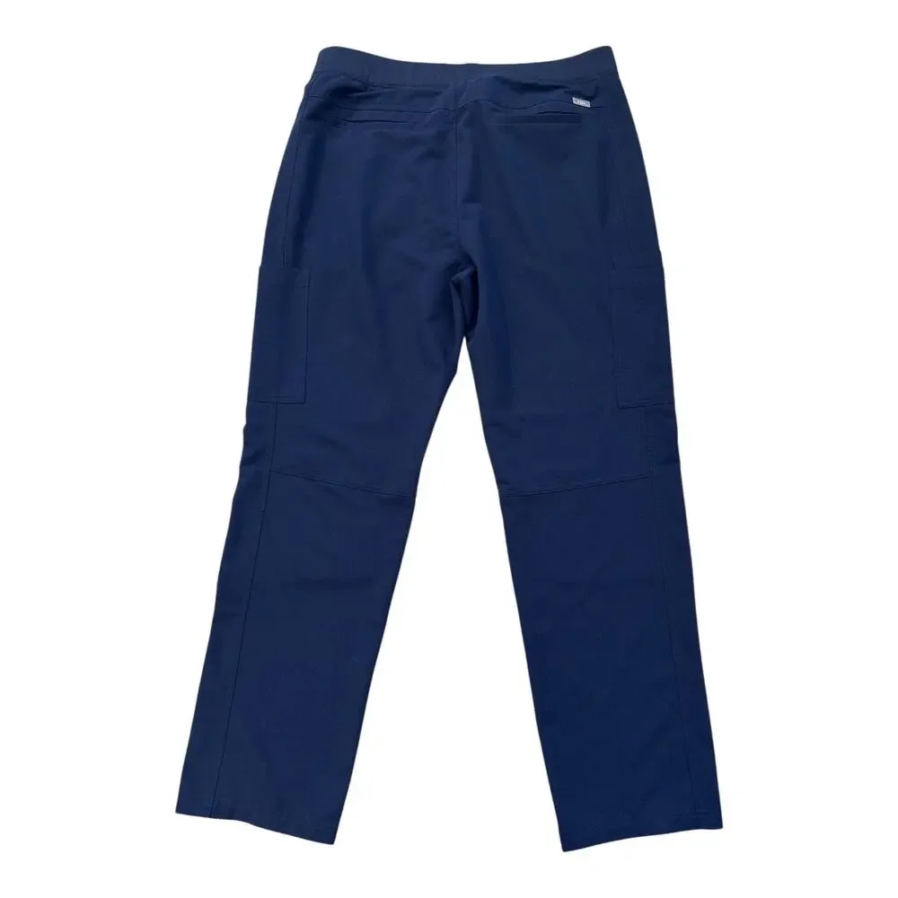 FIGS Men's AXIM Cargo Scrub Pants Blue Size XXL Straight Leg 32